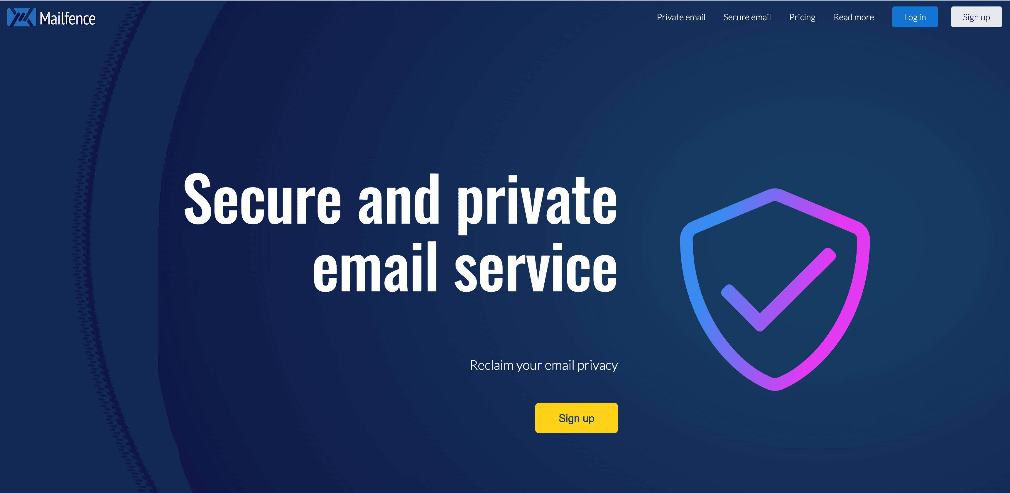 Mailfence Belgische versleutelde e-mailservice met veilige en privé e-mailhosting die privacybescherming benadrukt